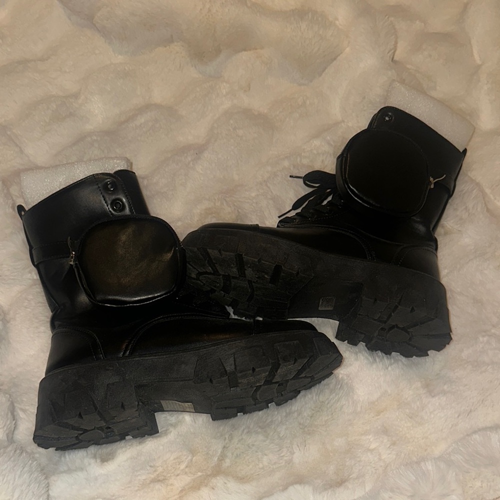 Cape Robbin Black Combat Boots